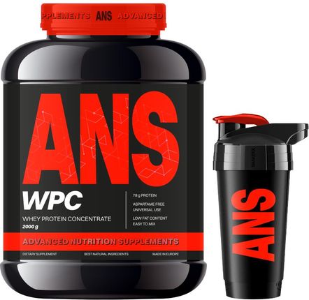 ANS WPC 2000 g (Białko) + ANS Shaker 700 ml
