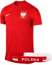 Zdjęcie NIKE Polska Koszulka Męska Kibica Reprezentacja + bransoletka ZESTAW - Kraków