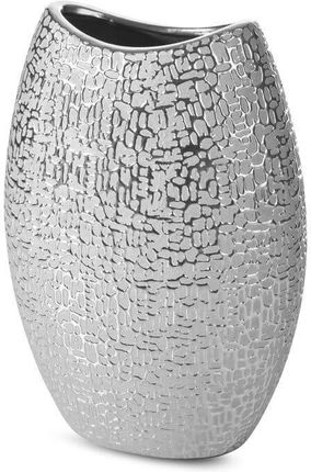 Nowoczesny Wazon Ceramiczny Riso 15X8X20 Srebrny 109855