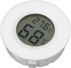 Oem Avt Termometr + Higrometr Lcd -50°C Do +110°C Okrągły Biały