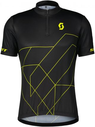Męska Koszulka Kolarska Scott Rc Team 20 Ss Czarny/Żółty
