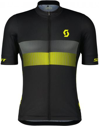 Męska Koszulka Kolarska Scott Rc Team 10 Ss Czarny/Żółty