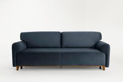 Sofa rozkładana niebieska LAOS