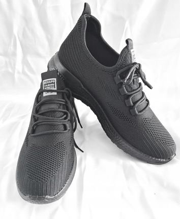 Buty sportowe siatkowe ultralekkie piankowe z siatką , czarne buty sportowe