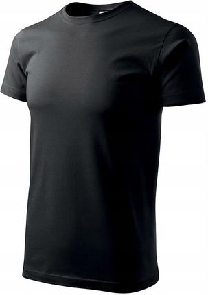 Koszulka bawełniana męska wykończenie silikonowe Malfini 1290118 czarny 3XL