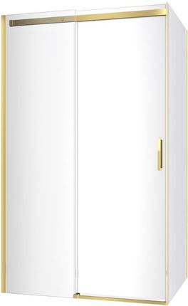 EXCELLENT ROLS GOLD kabina z drzwiami przesuwnymi 100x80x200cm złoty połysk KAEX.2616.K.1000.0800.GL
