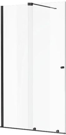 EXCELLENT ORTIGO WALK-IN drzwi prysznicowe przesuwne 140x200cm czarny KAEX.5007.01.1400.LP+KAEX.5012.1014.BL