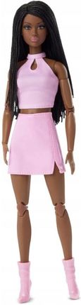 Barbie Looks 21 Lalka Wysoka/Warkoczyki/Różowy strój HRM13