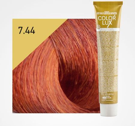 DESIGN LOOK Farba do włosów 7.44 COLOR LUX 100 ml