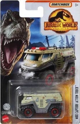 Mattel Mbx Capture Action Truck Autko Matchbox Jurassic World HBG97