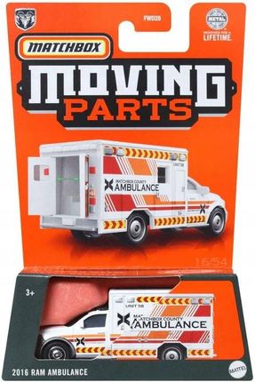 Mattel Matchbox Samochodzik Moving Parts 2016 Ram Ambulance FWD28 HVN01