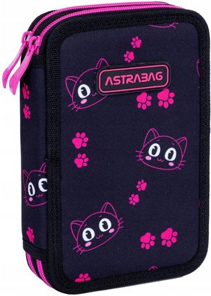 Astra Astrabag Piórnik Podwójny Bez Wyposażenia Cats Eyes Ac2