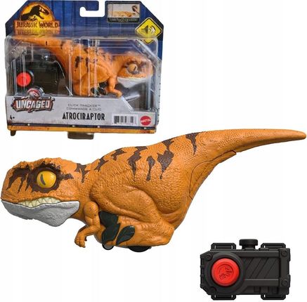 Mattel Jurassic World Uncaged Click Tracker Jeżdżący Dinozaur Atrociraptor HBD53