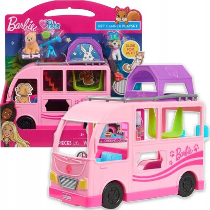 Just Play Barbie Kamper Dla Zwierząt Piętrowy Pet Camper Ze Zjeżdżalnią 63717