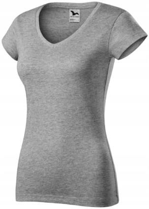 Damska koszulka w serek T-shirt Malfini Fit V-neck Bluzka roz. S