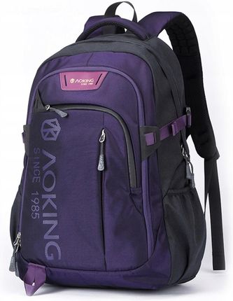 Wszechstronny plecak miejski 27l fioletowy AOKING - idealny na co dzień
