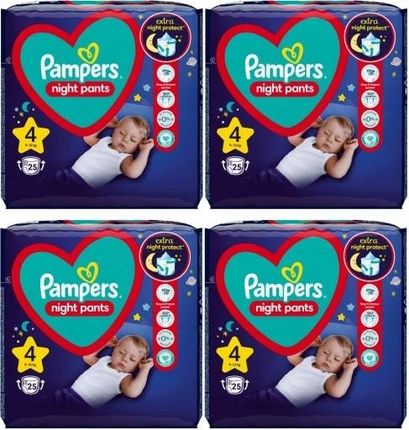 Pampers Pants Night Value Pack 4 4 x 25szt
