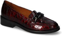 Zdjęcie Mokasyny Pulso AF-1297 Bordo Kamień lakier - Płońsk