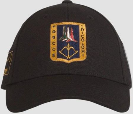 AERONAUTICA MILITARE Czarna czapka z daszkiem Frecce Tricolori Patch