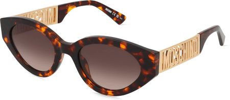 Moschino 160/S Damskie okulary przeciwsłoneczne, Oprawka: Acetat, hawana