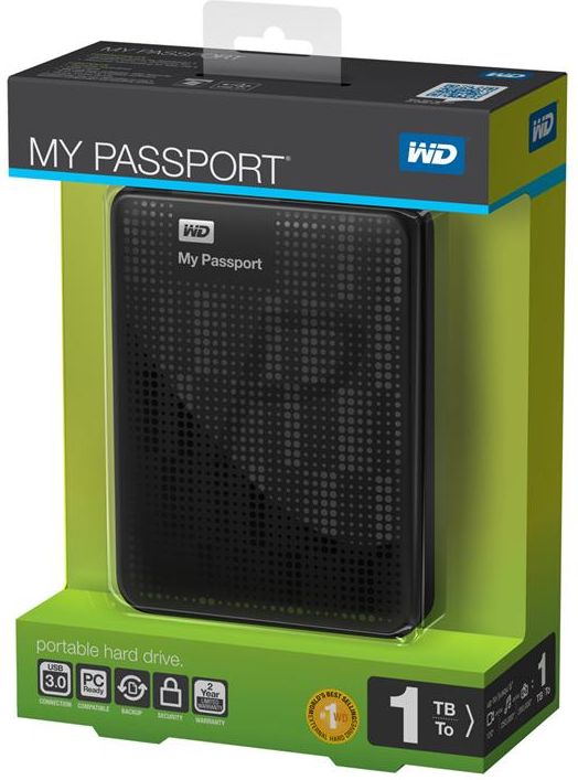 Внешний жесткий диск wd my passport 1tb black wdbuzg0010bbk eesn обзор