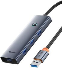Zdjęcie Baseus UltraJoy Series Lite 4-Port 50cm (USB do 4xUSB3.0+Type-C 5V) Szary (B0005280B81104) - Dęblin