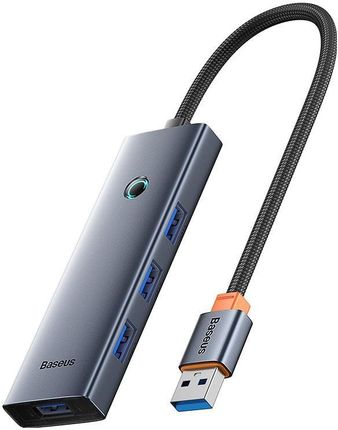 Baseus UltraJoy Series Lite 4-Port 20cm (USB do 4xUSB 3.0+USB-C 5V) Szary (B0005280B81109)