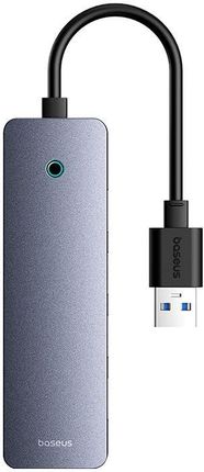 Baseus 4w1UltraJoy Lite 15cm USB-A do 4x USB 3.0 + USB-C 5V Szary (B0005280B81110)