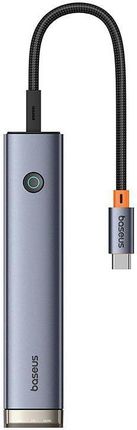 Baseus Metal Gleam Series 6w1 60Hz USB-C do 3x USB 3.0 + HDMI + USB-C PD + Ethernet RJ45 (B0005280281102)