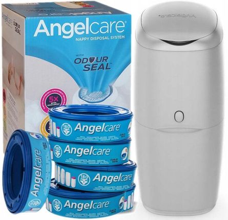 Angelcare Pojemnik Na Pieluchy Klasyczny 5 Wkładów Szary