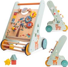 Zdjęcie Sun Baby Chodzik Jeździk Pchacz Drewniany Dla Dziecka Sorter Interaktywny Gigant Xxl 48Cm - Pruszcz Gdański