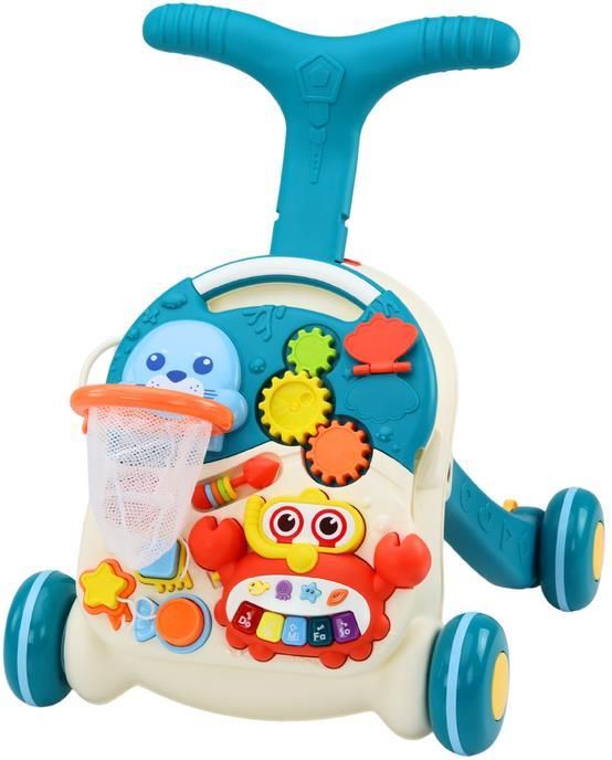 Lean Toys Chodzik Pchacz Edukacyjny Stolik 2W1 Panel Interaktywny ...