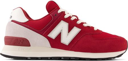 Sneakersy męskie New Balance U574 buty sportowe skórzane czerwone (U574WQ2)