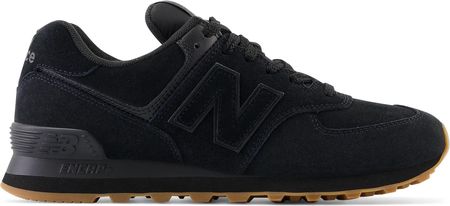 Sneakersy męskie/damskie New Balance 574 ze skóry zamszowej czarne