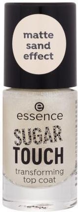 Essence Sugar Touch Transforming Top Coat Nawierzchniowy Lakier Do Paznokci Z Matowym Złotym Połyskiem 8ml