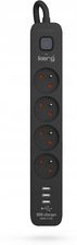 Zdjęcie Hsk Data 4 Gniazda 1,5M 3Xusb-A (M02590) - Ryglice