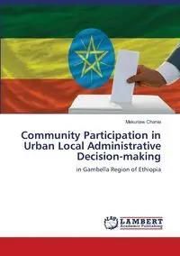 Community Participation in Urban Local Administrative Decision-making