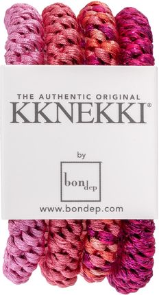 Bon Dep Kknekki Bundle - zestaw gumek do włosów Pink/Pink