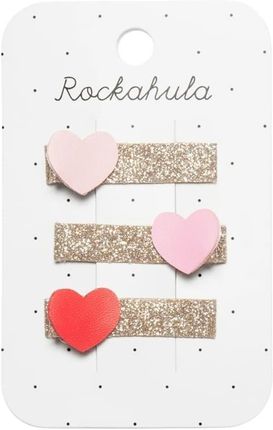 Rockahula Kids Spinki Do Włosów Dla Dziewczynki 3 Szt. Heartbreaker Glitter Bar