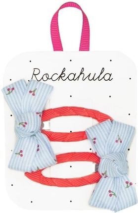 Rockahula Kids Spinki Do Włosów Dla Dziewczynki 2 Szt. Cherry Stripe Twisty Bow