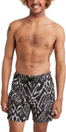 Kąpielówki męski Cali Print 15'' Swim Shorts - czarny | ZAMÓW NA DECATHLON.PL - 30 DNI NA ZWROT