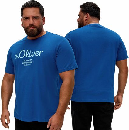 T-shirt męski s.Oliver niebieski - XXL