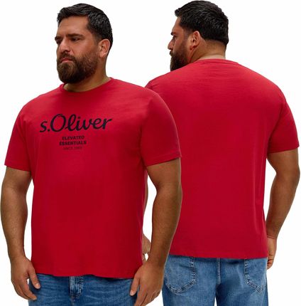 T-shirt męski s.Oliver czerwony - 3XL