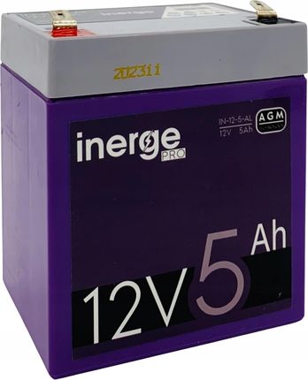 Inerge Agm Pro 12V 5Ah 4.5Ah 1,65 kg (IN125AL)