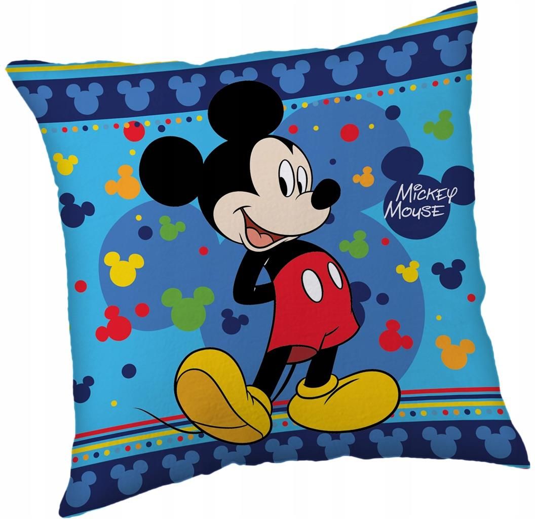 Jerry Fabrics Poduszka Dziecięca 40X40 Myszka Miki Mickey Niebieska ...