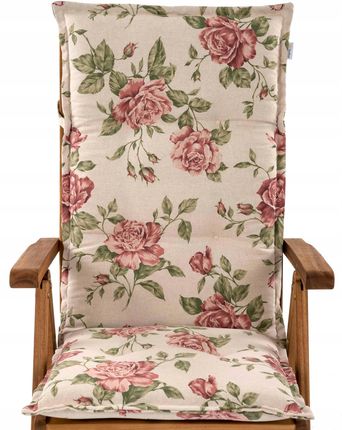 Bazkar Gruba Poduszka Na Krzesło Ogrodowe Z Wysokim Oparciem 925 W Róże