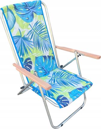 Leżak Krzesło Plazowy Ogrodowy 120Kg Aluminiowy Składany Turystyczny