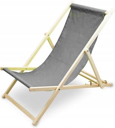 Bituxx Antracytowy Leżak Plażowy Ogrodowy Szeroki Fotel