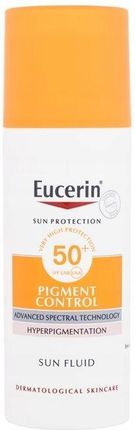 Eucerin Sun Protection Pigment Control Fluid Spf50+ Do Palania Twarzy Przeciw Plamom Pigmentacyjnym 50ml