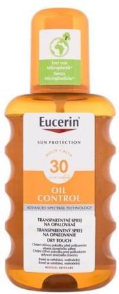 Eucerin Sun Oil Control Dry Touch Transparent Spray Spf30 Wodoodporny Transparentny Do Opalania 200ml